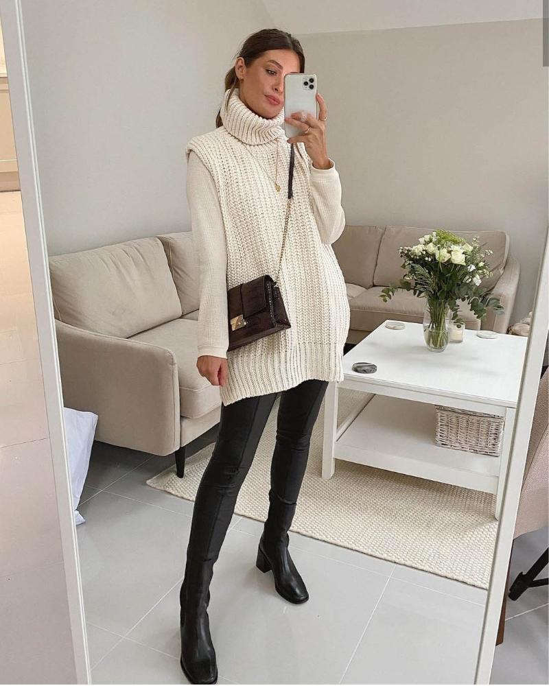 

OLOMM2021 Spring and Autumn New Fashion Casual Style Solid Color Lapel Sleeveless Loose Pullover Women' Top Sweater for Female, Black