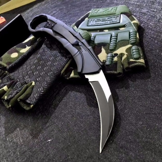 

Soulbringer auto claw karambit double action tactical automatic auto pocket folding edc knife camping knife hunting knives xmas gift a3138
