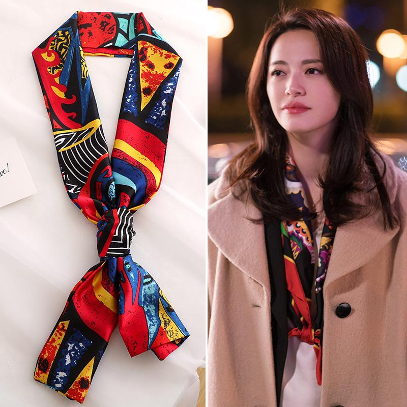 

2020 Winter Scarf Hijab Qiu Dong Japan And South Korea The New Yao With Scarves Female Long Narrow Neck Stylish Sweet Tassel