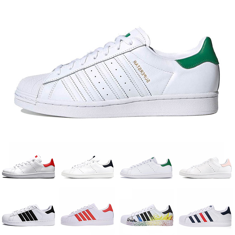 

2021 new arrival designer stan smith superstar men women fashion trainers casual shoes green triple white green volt superstars sport 36-45, 17