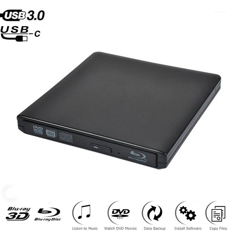 

External Blu-Ray Drive Slim Type-C+USB 3.0 Bluray Burner BD-RE CD/DVD RW Writer Play Blu-ray Disc for Laptop Notebook PC1