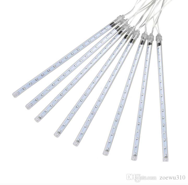 

30/50/80cm Meteor Shower Tube Outdoor Meteor Rain Light Waterproof 8 Tubes LED String Light For Christmas Wedding Party Decoration VT0908