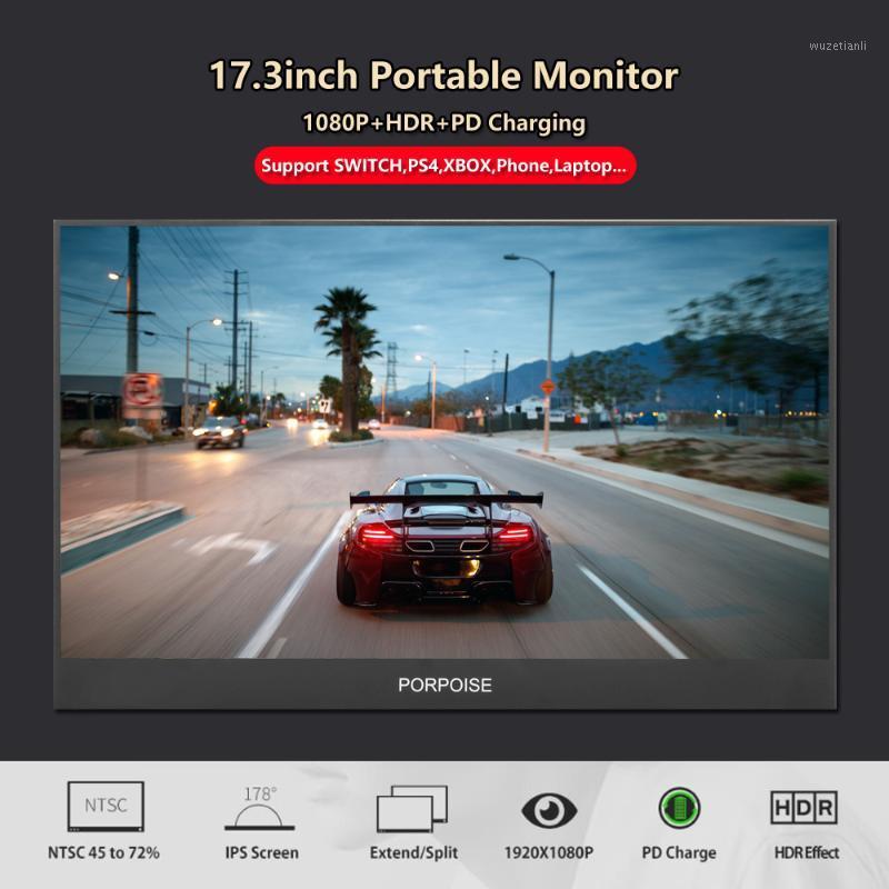 

New 17.3 inch Portable Computer Monitor PC PS3 PS4 Xbo x360 1080P IPS LCD LED Display Monitor for Raspberry Pi1