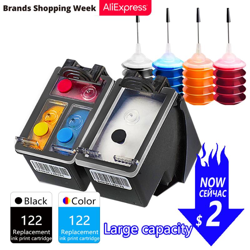 

GraceMate Ink Cartridge Compatible for 122 Deskjet 1510 2050 1000 1050 1050A 2000 2050A 2540 3000 3050 3052A 4505 printer