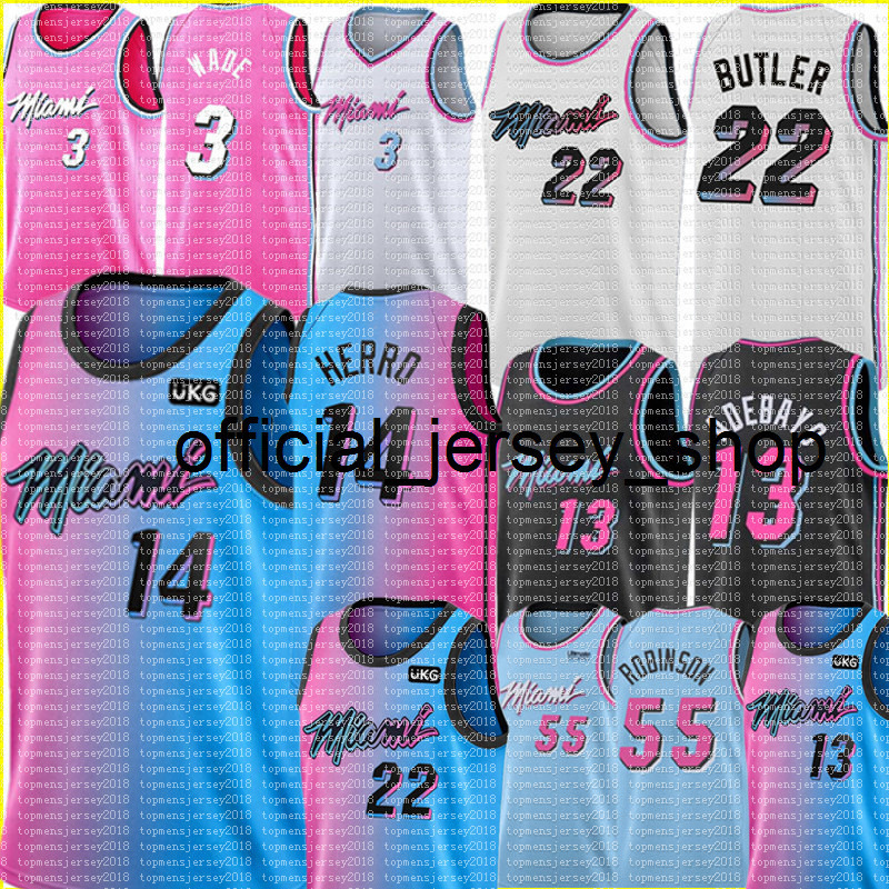 

Tyler Butler Herro Jersey Jimmy Dwyane Dwayne Wade jerseys Goran Bam Dragic Ado Basketball Jersey Kendrick Robinson, New