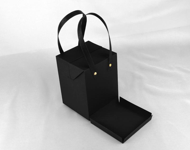 

Small black Kraft paper Boxes with rope ,Red Gift Packing Box with handle, Christmas Candy Paper Boxes 100pcs/Lot