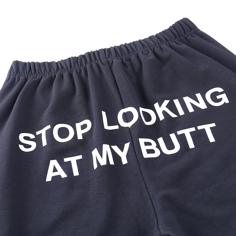 stop looking at my d sweatpants grey