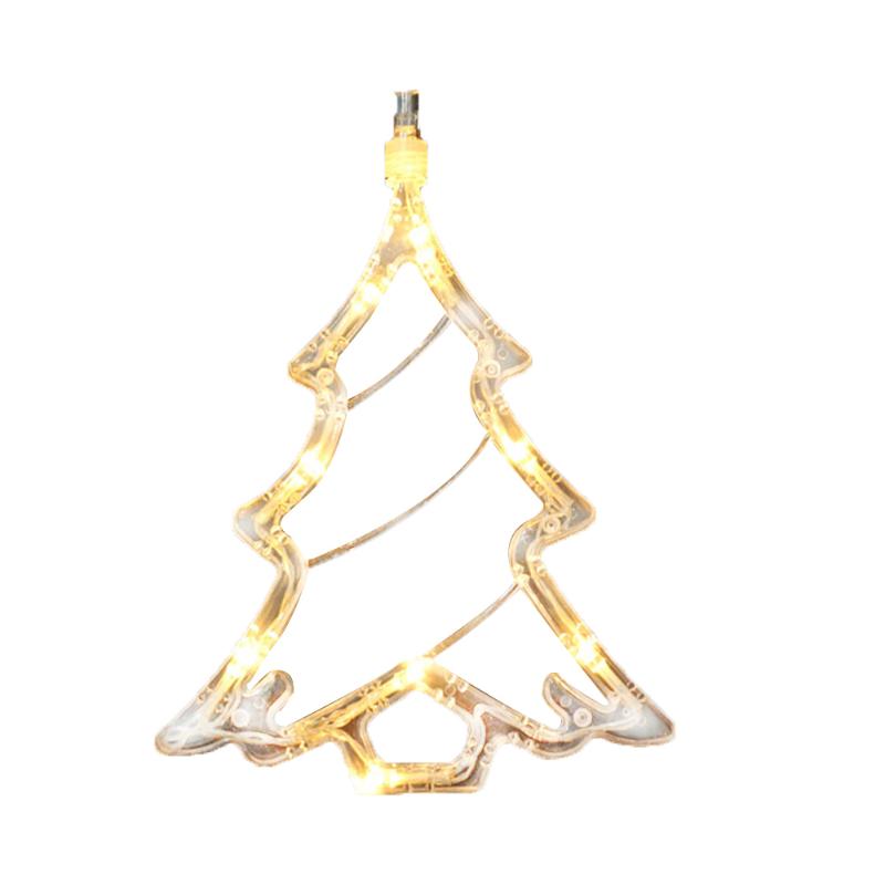 

LED Christmas Bell Star Window Sucker Festival Light New Year's Day Holiday Cute Decorative Lights Battery Powered Holiday Lamp