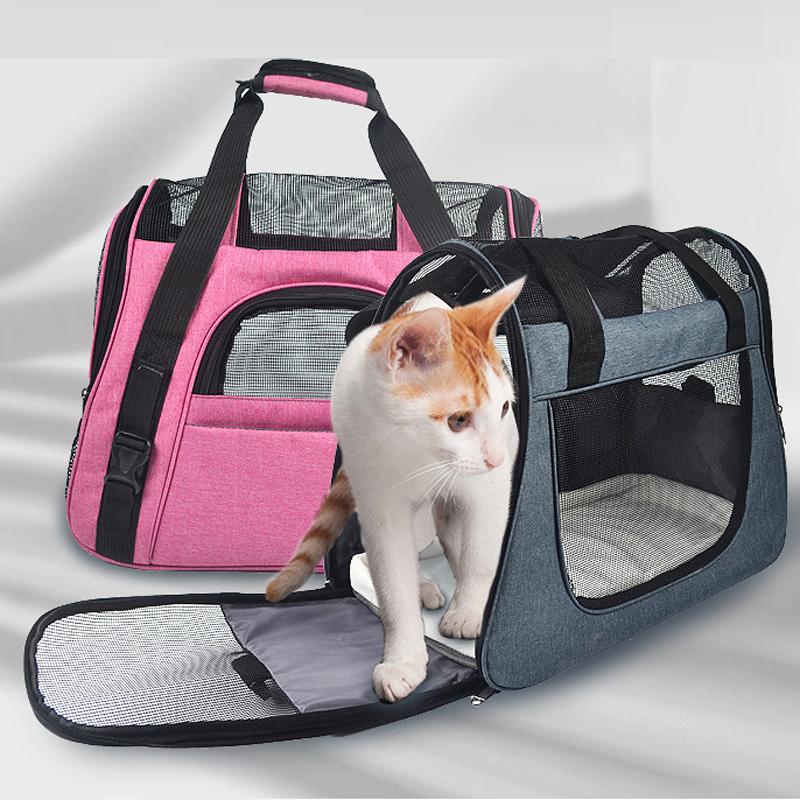 

Dog Cat Sling Carrier For Small Dogs Kitten Breathable Pet Handbag with Shoulder Strap Car Airplane Travel Up To 11 lbs