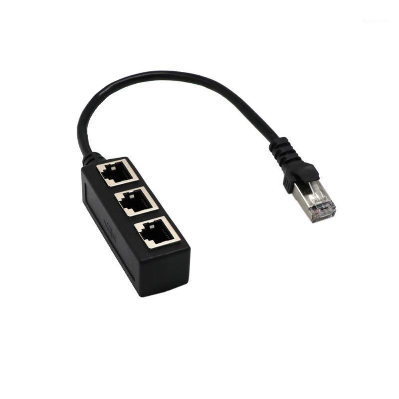 

Wholesale 10PCS 1 To 2 Ways LAN Ethernet Network Cable Splitter Connector Adapter 1Male To 3Female Port Distributor Extension1