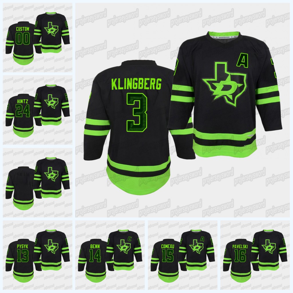 

Youth Dallas Stars Jersey Tyler Seguin Ben Bishop Roope Hintz Esa Lindell Joe Pavelski John Klingberg Mark Pysyk Jamie Benn Blake Comeau, Blank no name no number