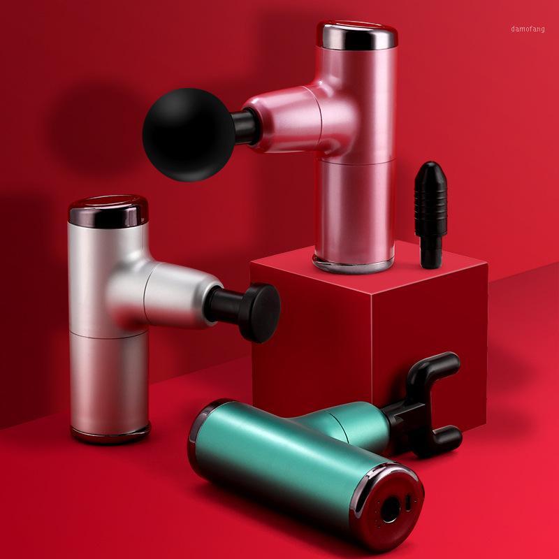 

Mini Portable Pocket Electric Massager Gun Body Muscle Relaxation 4 Stalls Strong Massager For Neck and Back Slimming Shaping1