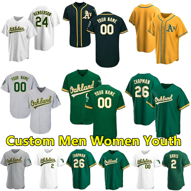 

Athletics Jerseys Oakland Jesus Luzardo Matt Olson Chapman Rickey Henderson Khris Davis Reggie Jackson Seth Brown Sean Murphy Custom Basebal, Blue;black