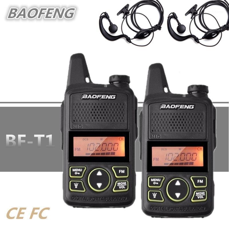 

2PCS BAOFENG BF-T1 MINI Kids Talkie Walkie UHF Ham CB Radio Portable Mobile HF Transceiver USB Charger Cable Baofeng t1 WLN1