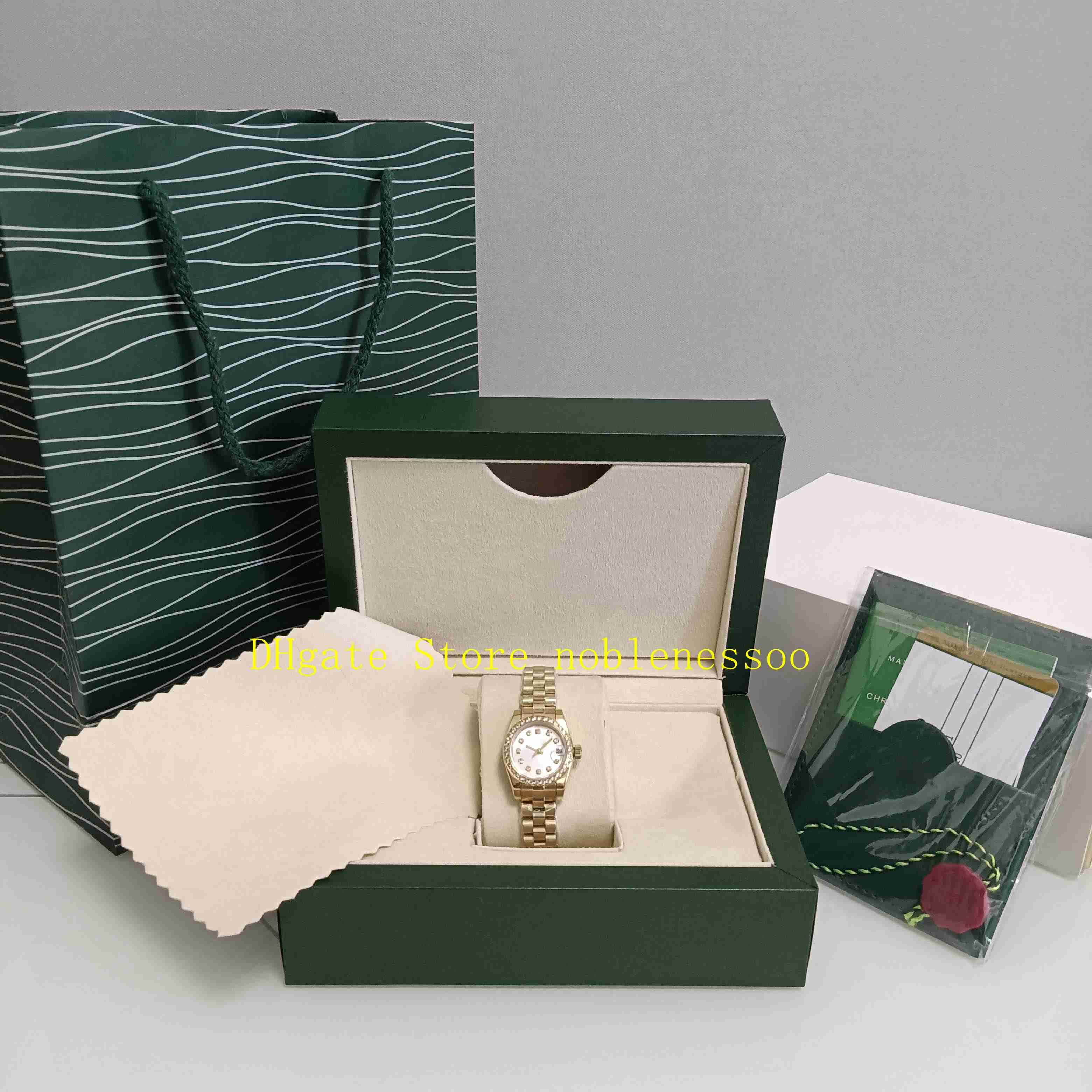 

Real Photo With Original Box Ladies Watch Women's 26mm Bezel Diamond 179383 Yellow Gold Bracelet Folding Clasp Automatic Mechanical Lady Women Watches Wristwatches, 01