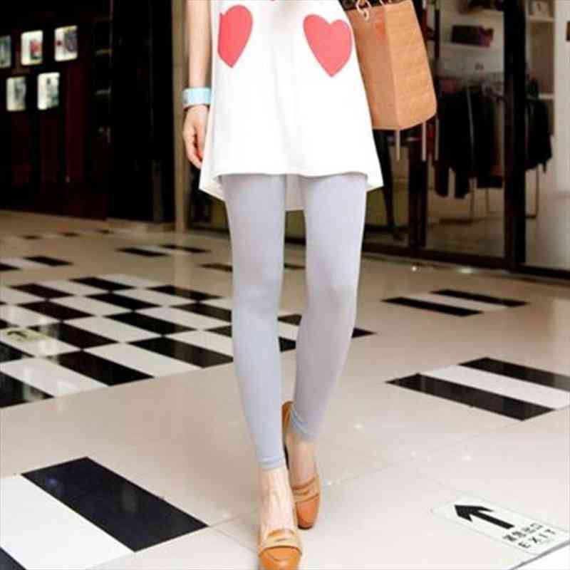 

Women Stretch Slim Soft Legging Casual Leggings High Elastic Waist Solid Candy Color Comfortable Pant Summer, Black