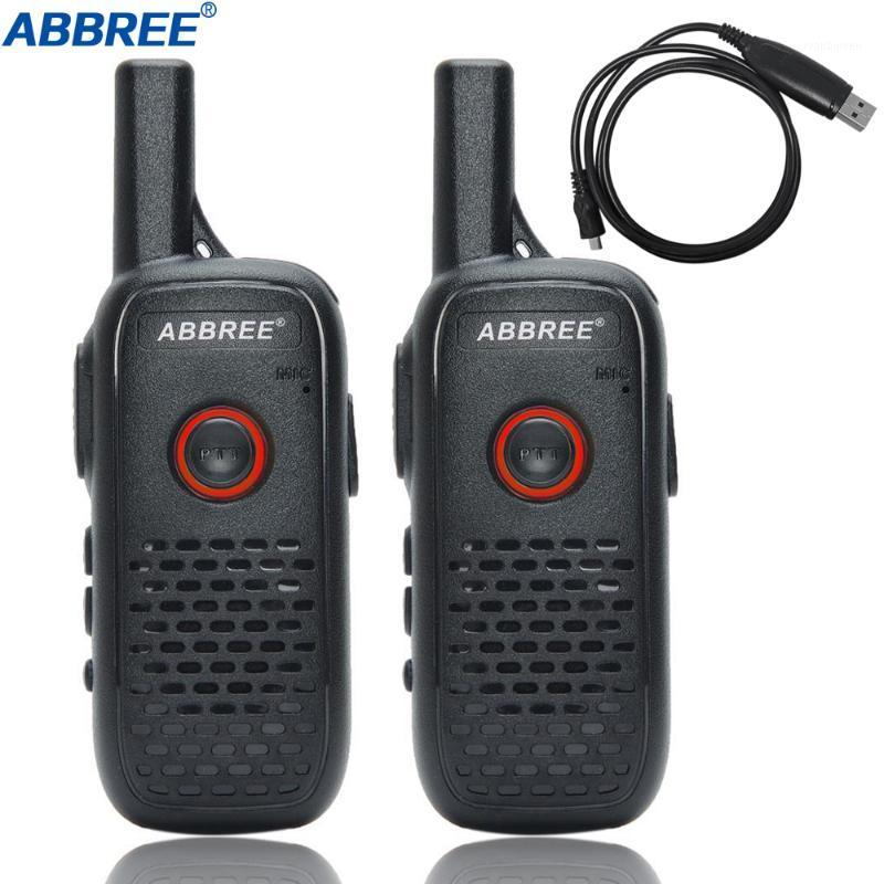 

2PCS ABBREE AR-Q2 Professional Handy mini Walkie Talkie Mini VOX USB Charge UHF Two Way Radio Comunicador Transceiver Woki Toki1