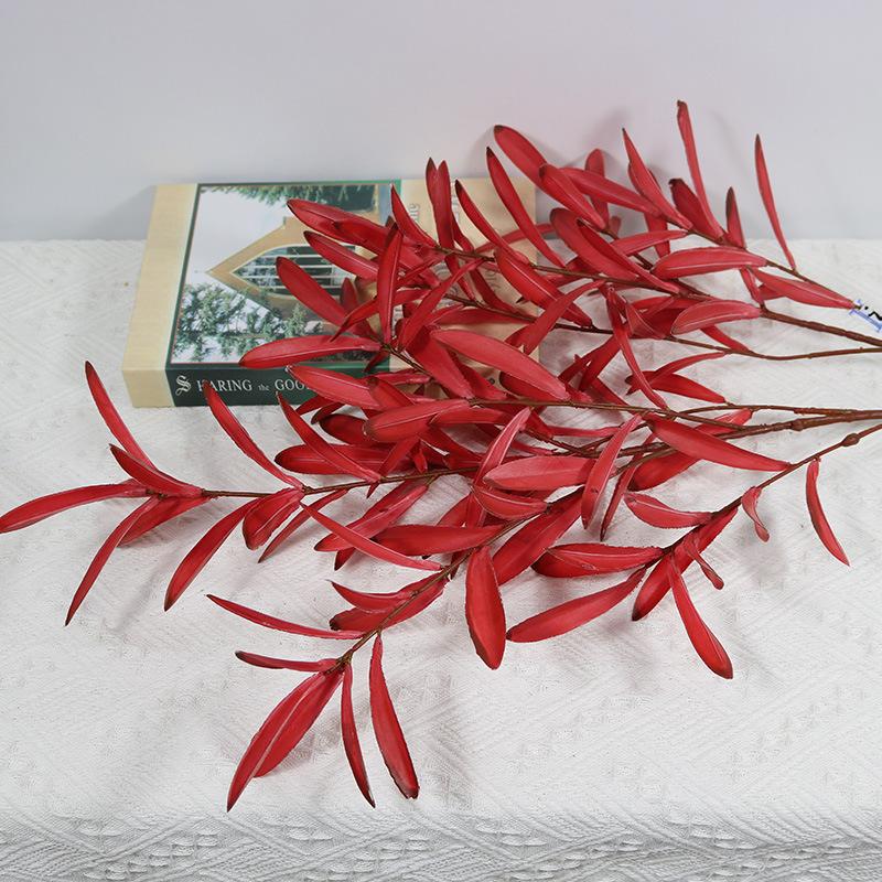 

Model 10 Fork Olive Leaf Hot Sales Wedding High-End Floral Flower Arrangement Wedding Props Decoration Decorative Grass, Blue