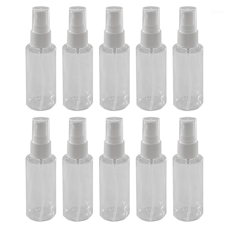 

10Pcs Transparent Empty Spray Bottles 2 Oz Plastic Mini Refillable Container Empty Cosmetic Containers1