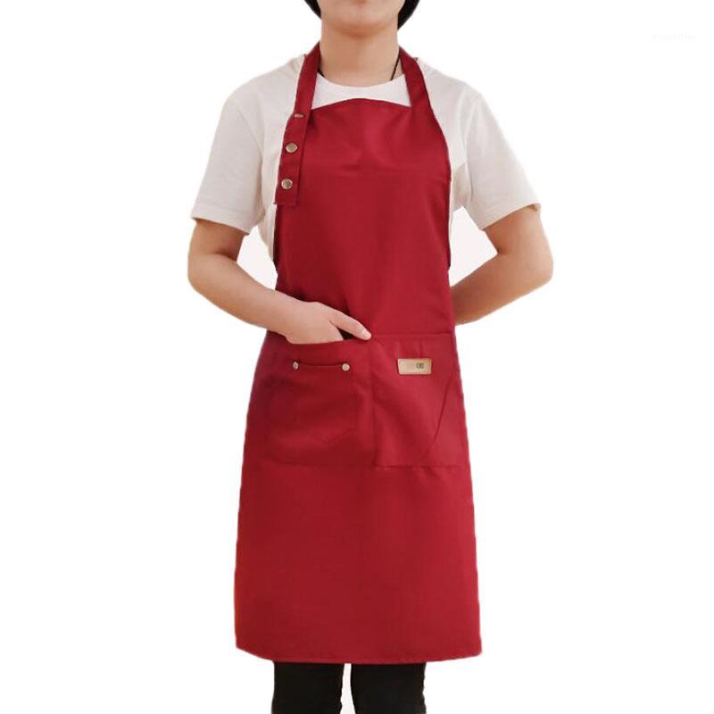 

Pure Color Cooking Kitchen Apron For Woman Men Chef Waiter Cafe Shop BBQ Hairdresser Aprons Custom Gift Bibs1