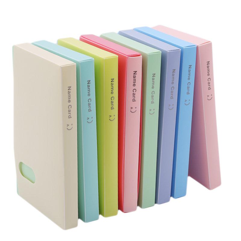 

120 Pockets Card Storage Bag Business Card Holder Candy Color Business Book Holder Photo Photo Name ID