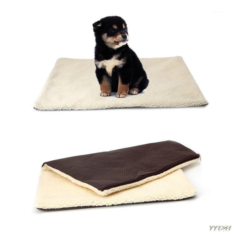 

New Self Heating Cat Dog Pet Bed Cushion Pet Thermal Warm Fleece Rug Mattress Super Sheepskin Y110-Dropshipping1