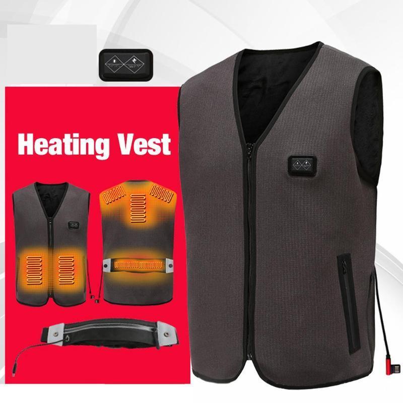 

Smart Heating Jacket 8 Places Heating 3 Temperature Settings Suit w/waist massage function For Outdoor Skiling Vest1