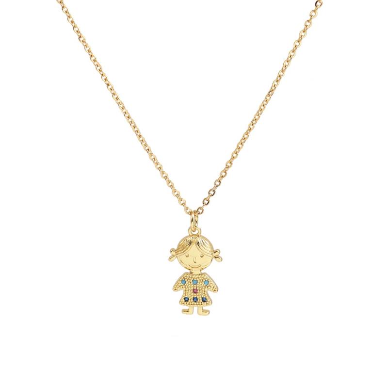 

DoreenBeads Fashion Pendant Necklace Stainless Steel Micro Paved Necklace Gold Crown Clear Cubic Zirconia 45cm long,1 PC