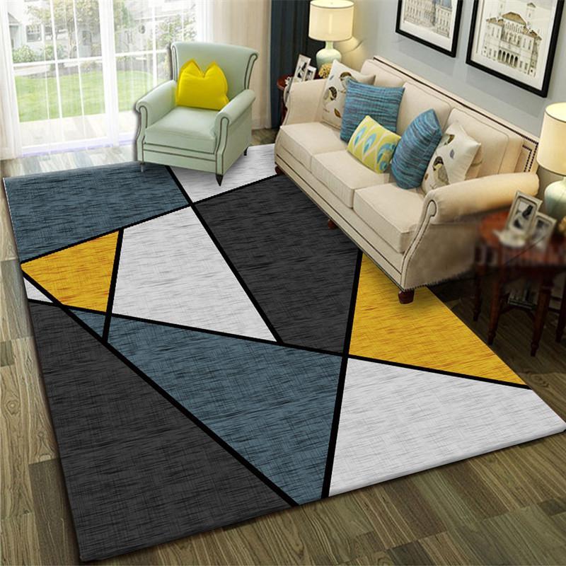 

Modern striped washable carpet bathroom entrance door mat living room bedroom bedside rectangular non-slip mat home carpet1, 14