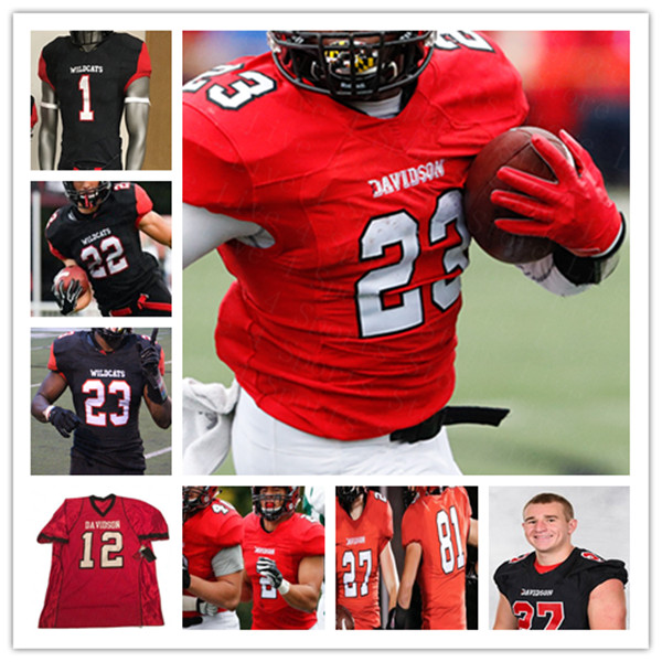

Custom College Football Davidson Wildcats Jersey Tyler Phelps Louis Colosimo WESLEY DUGGER Jalen Staples JORELL STORY KAHLEEL SHAW BROWN, Men red