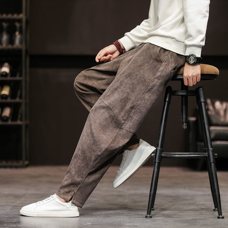 

2021 New Autumn New Velvet Loose Legged Slacks Pure Gray Sports Free Cargo Hoodie XST3, Games