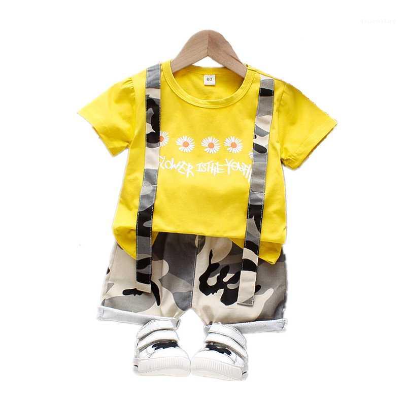 

New Summer Fashion Baby Girl Clothes Children Boys Clothing Cotton T Shirt Shorts 2Pcs/set Toddler Casual Costume Kids Tracksuit1, Yt taiyanghuas white