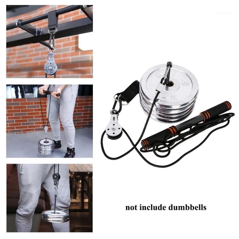 

Fitness Pulley Cable System DIY Loading Pin Lifting Triceps Rope Machine Workout Adjustable Length Home Sport Equipment1