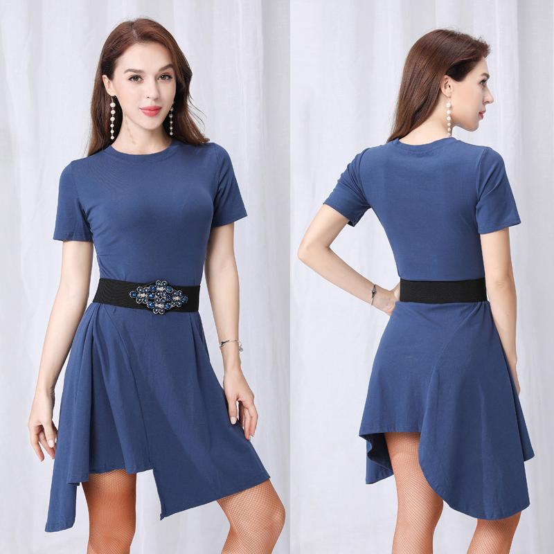 

Latin Dance Costume Female Practice Clothes Adult Latin Dance Dress Professional Cha Cha Rumba Samba Performance Wear SL1893, As picture