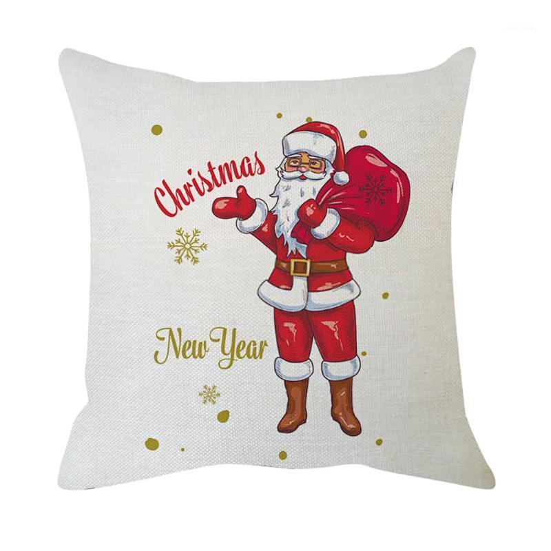 

Christmas Cotton Linen Throw Pillow Case Cushion Cover Home Sofa Decor Printing Cushion Pillow Case Bedroom Office 9121