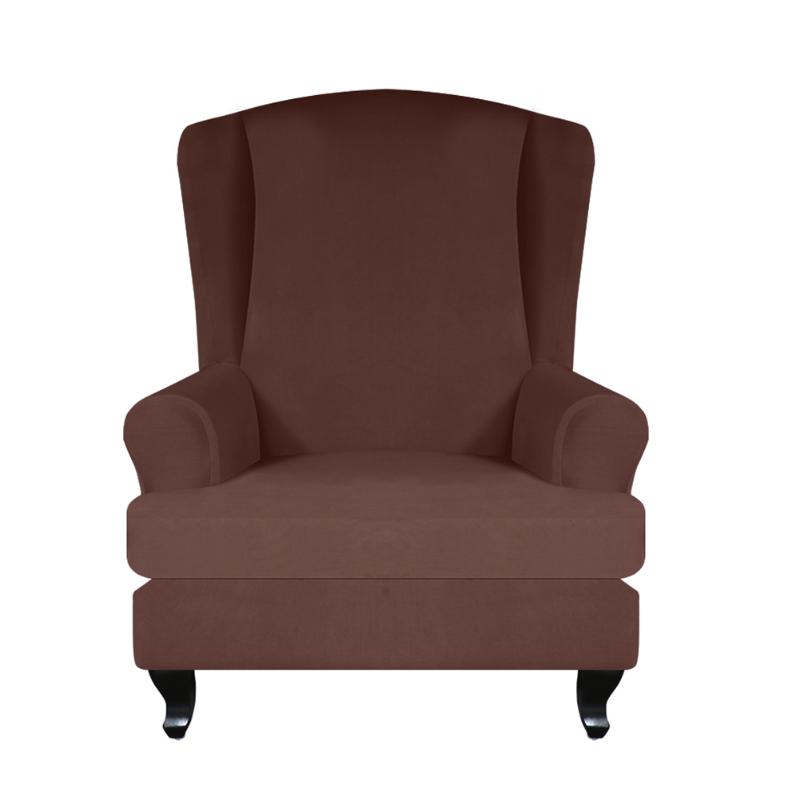 

Furniture Protector Modern Slipcover High Stretch Dustproof Full Wrap Wing Chair Cover Home Decor Removable Non Slip Couch Soft