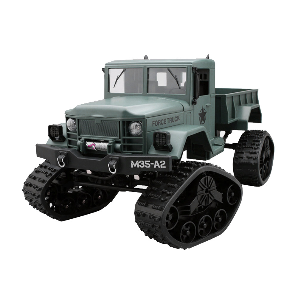 

Remote control car furious machine toy RC Military Truck Army 1:16 4WD Tracked Wheels Crawler Off-Road Car RTR Toy NEW D300101