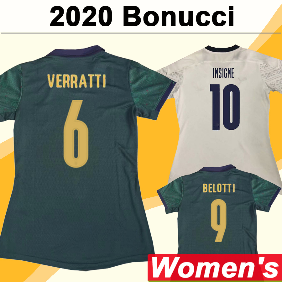

2020 VERRATTI INSIGNE BARELLA Women Soccer Jerseys ROMAGNOLI EL SHAARAWY JORGINHO BELOTTI Away 3rd Football Shirts Lady Uniforms, Nv2274 2021 away no patch