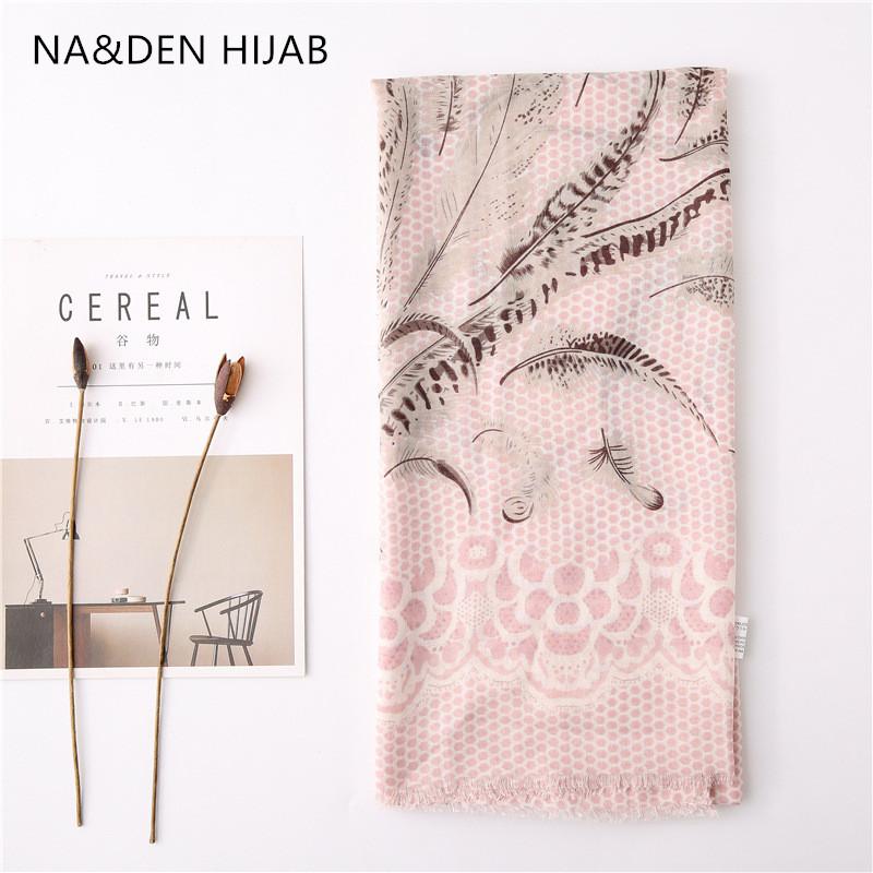 

10pcs Dot Summer beach wraps Feather print shawls NEW Women's bandana Muslim hijab Turban High quanlity Tropical scarf