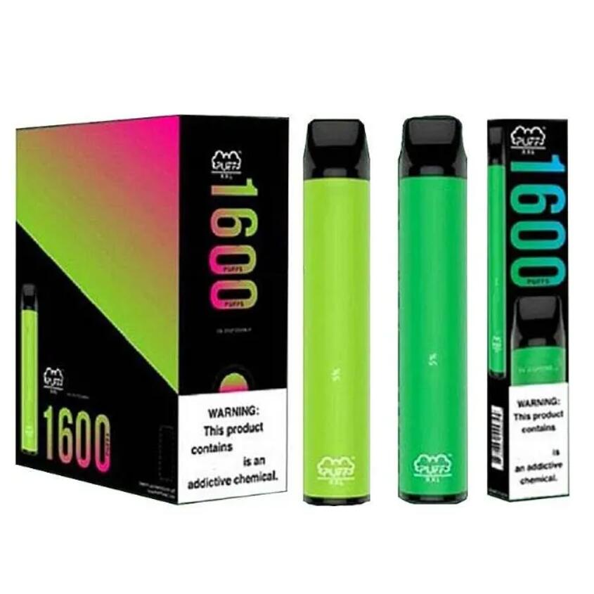 

Disposable Vape Pod Device e cigarette puff bar xxl 1600 3.2ml Capacity 10 Colors In Stock Puffxxl 100% No Leak