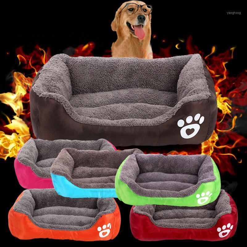 

Pet Anti-biting Non-slip Square Warm Bed Mat Nest Autumn and Winter Warm Comfortable Waterproof Dog Nest1