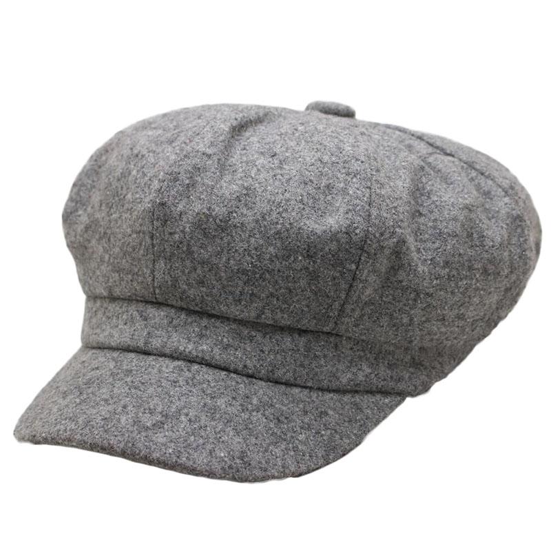 

Berets Fashion Wool Women Beret Autumn Winter Octagonal Cap Hats Stylish Artist Painter Sboy Caps, Red