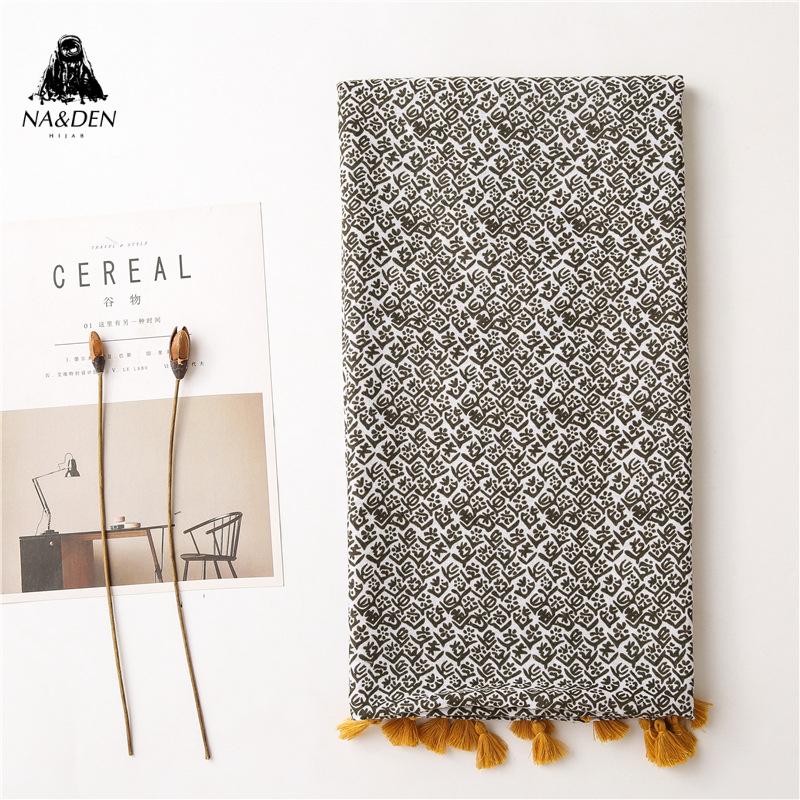 

2020 New Fashion Summer Women cotton Scarf flower Beach Hijab Shawls and Wraps Female Foulard Echarpe Designer Bandana