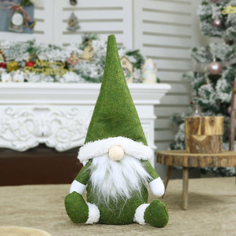 

Gnome Old Man Ornament Plush Xmas Faceless Cloth Doll Craft Gift Christmas Decoration for New Year 2021 Party Supplies