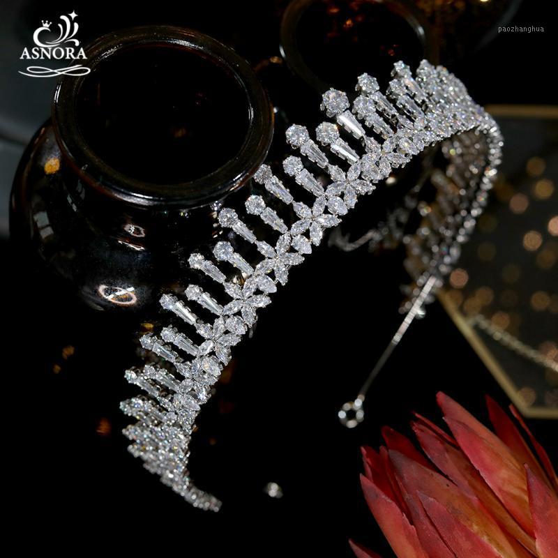 

Fashion Flower Cubic Zirconia Crown Ladies Wedding Hair Accessories Jewelry Party Birthday Gift Lengthened Headdress Clips & Barrettes, Golden;silver
