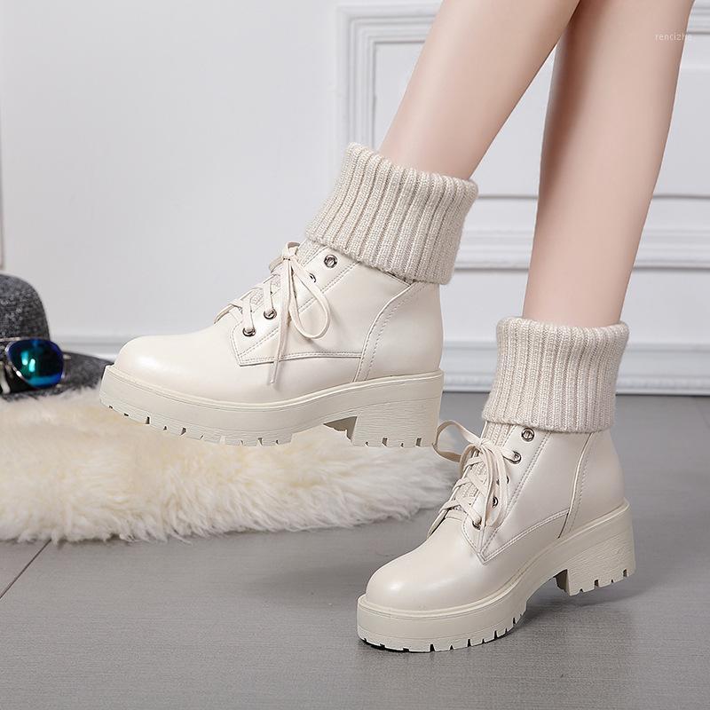 

Top Quality Genuine Sheepskin Leather Woman Snow Boots Fashion Waterproof Winter Boots 100% Natural Fur Warm Wool Women1, Beige