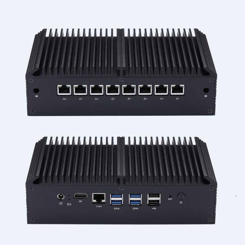 

Fanless Industrial Mini Pc 8 Ethernet I211AT I350 Celeron 3867U I3 8130U Pfsense Firewall Router Server Barebone Desktop ESXI1