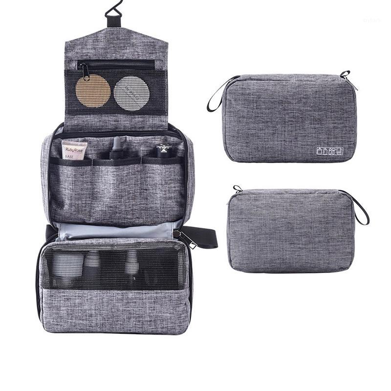 

Women Men Hanging Cosmetic Bag Multifunction Travel Organizer Toiletry Wash Make up Storage Pouch Beautician Folding Makeup Bags1, Black