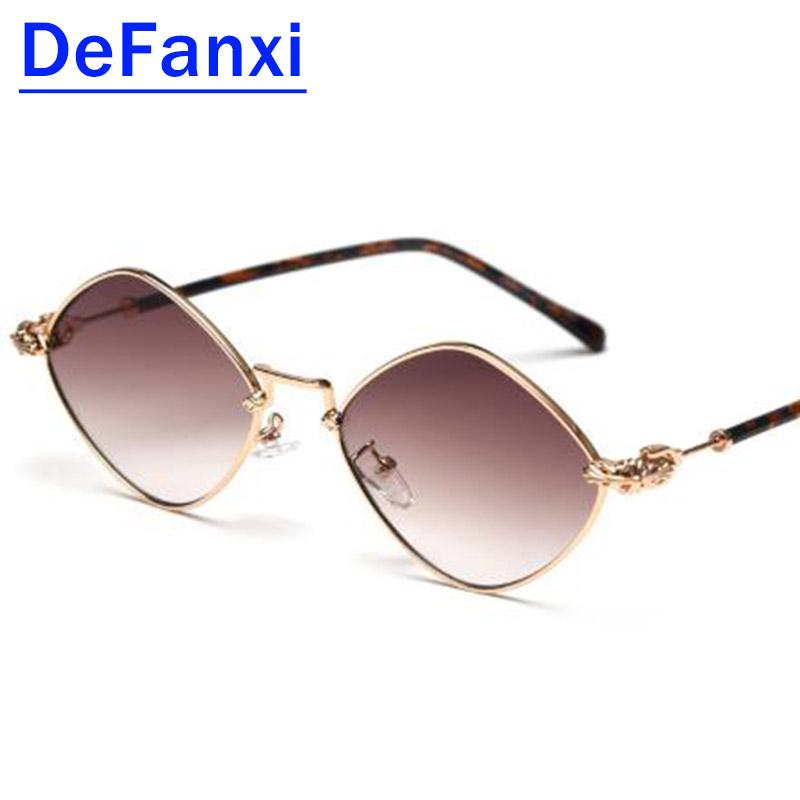 

Retro Shades High Quality Small Sunglasses Men Diamond Shaped Alloy Designer Luxury Hippie Sun Glasses For Men Brown Streetwear