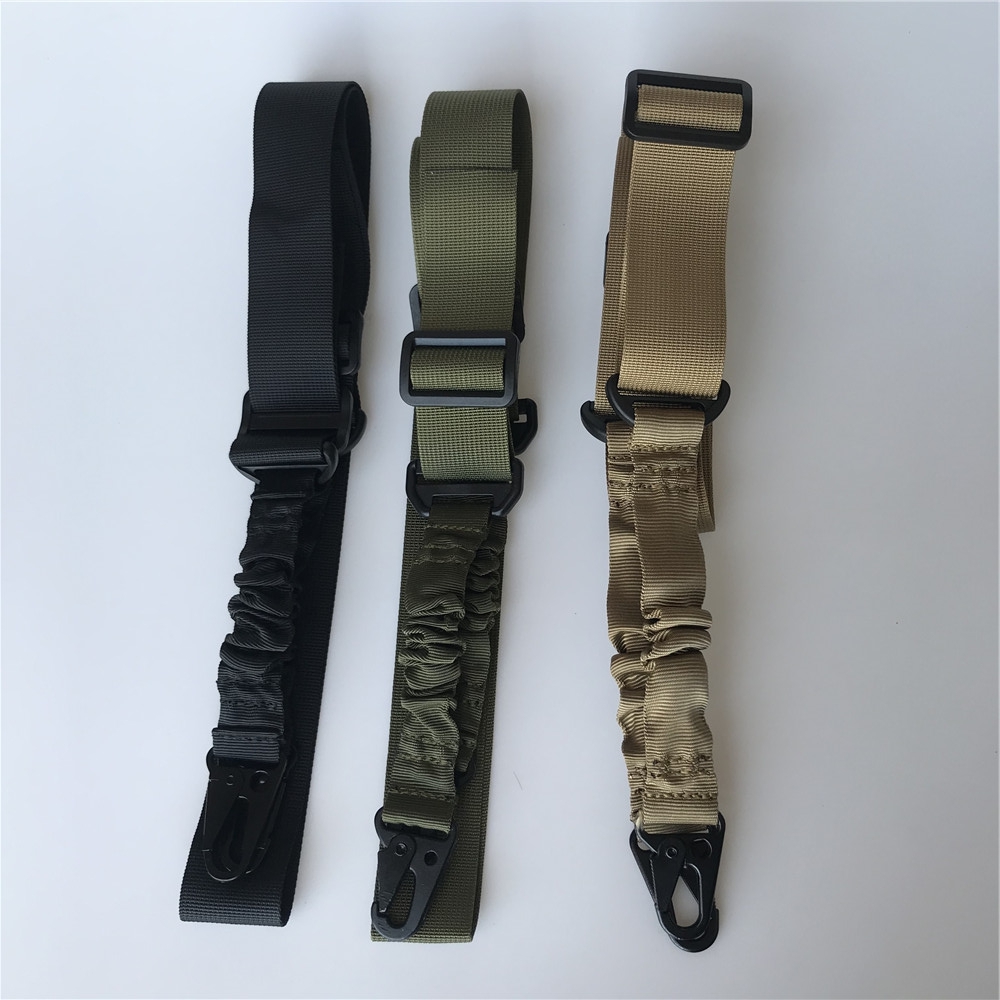 

3 Point Rifle Gun Sling Tactical QD Metal Buckle Shotgun Belt Hunting Accessories Gun rope, Green
